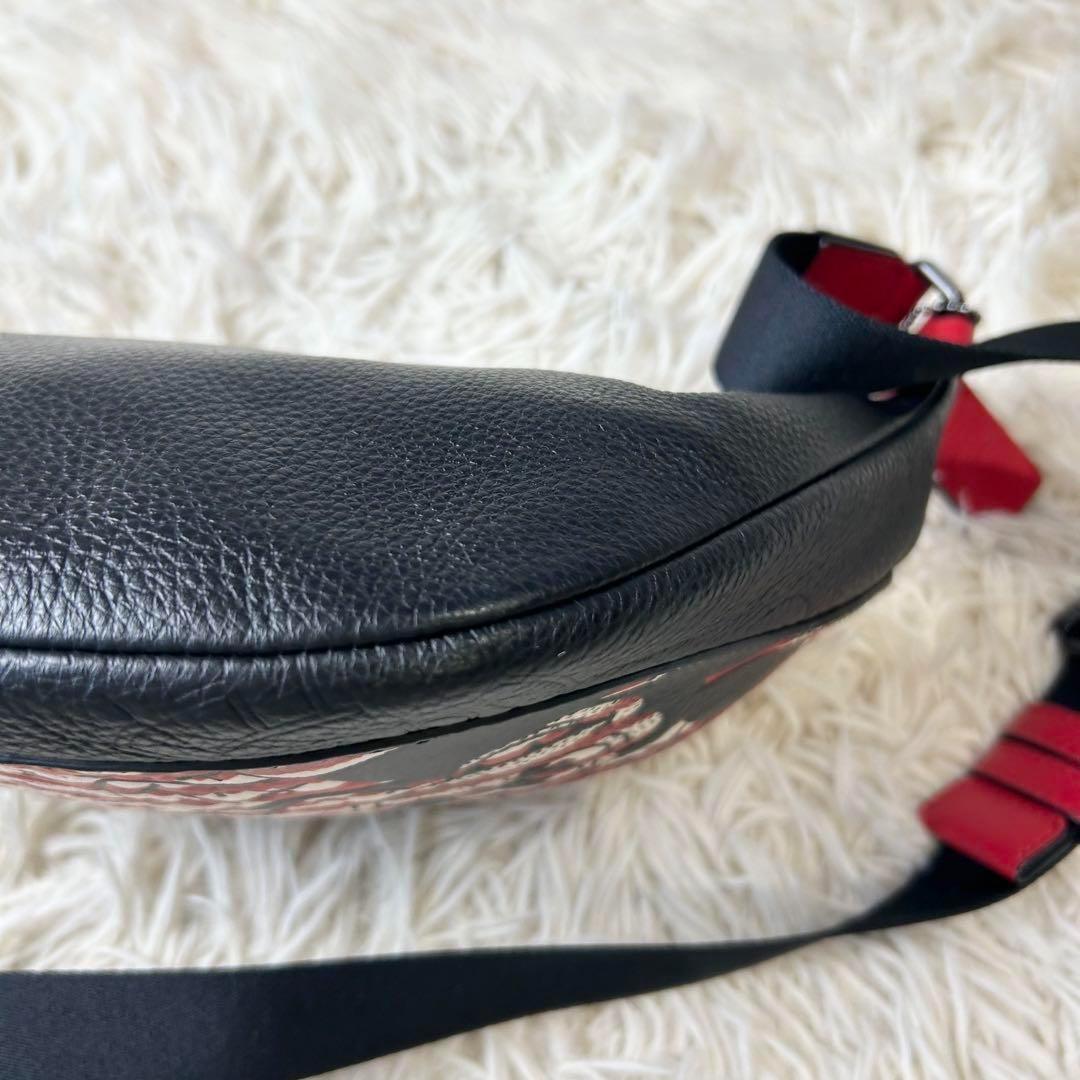 美品 コーチ ディズニー キースヘリング コラボ ウエストバッグ ボディバッグ