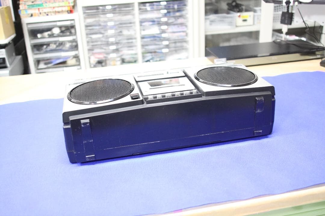 1979ラジカセ整備済　AIWA　CS-60　PCやスマホの音を出力