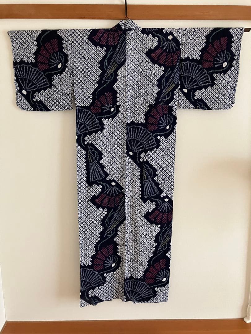 有松絞り　浴衣　トールサイズ　163cm