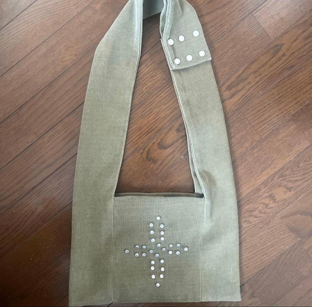 バッグ oinimi corduroy studs shoulder bag
