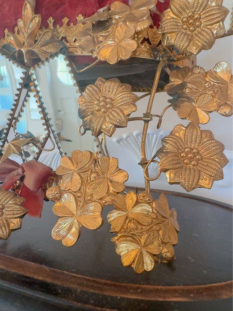 グローブドマリエ　ワックスフラワー　アンティークウエディングオブジェ