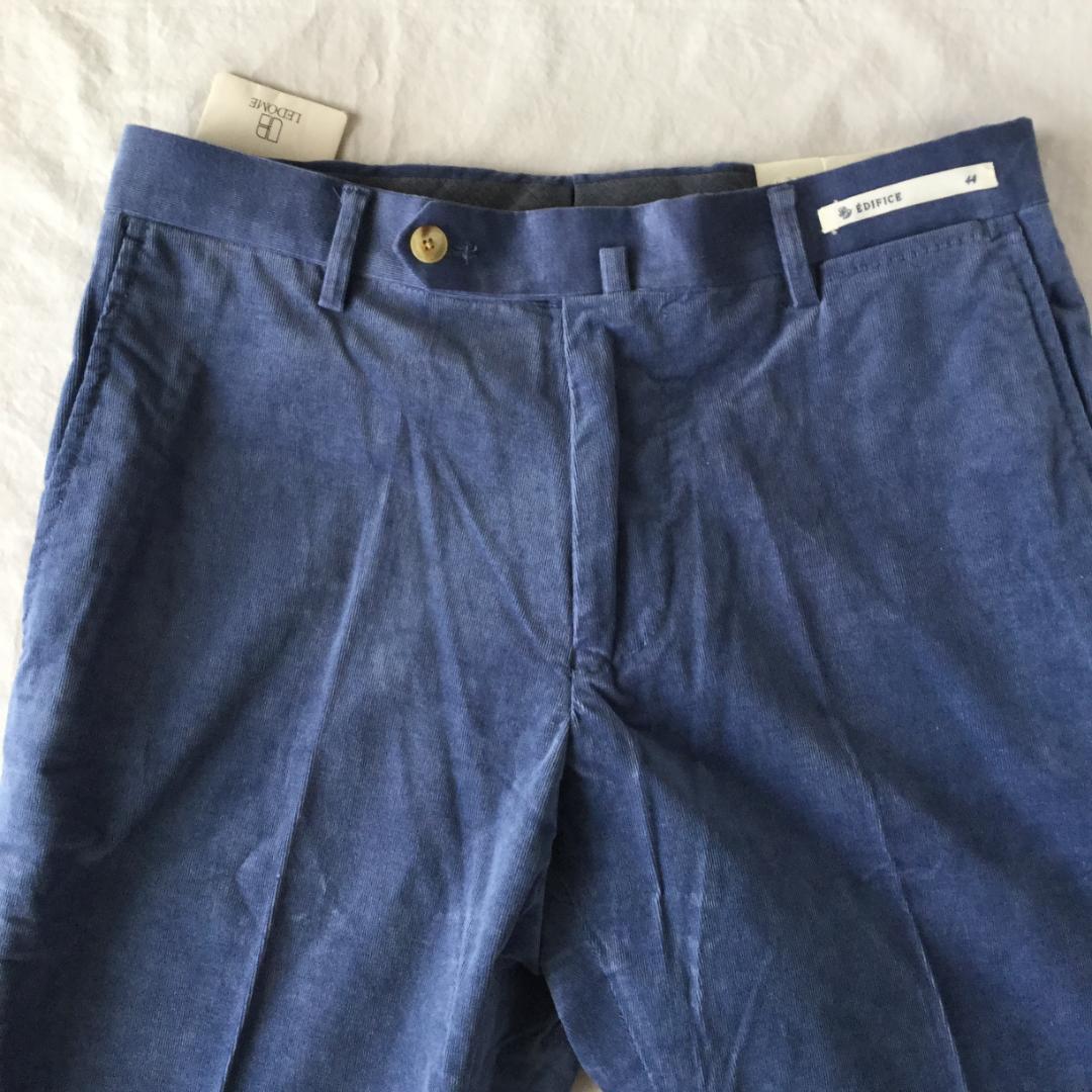 mana　未使用 秋冬 エディフィス コーデュロイパンツ　ブルー S
