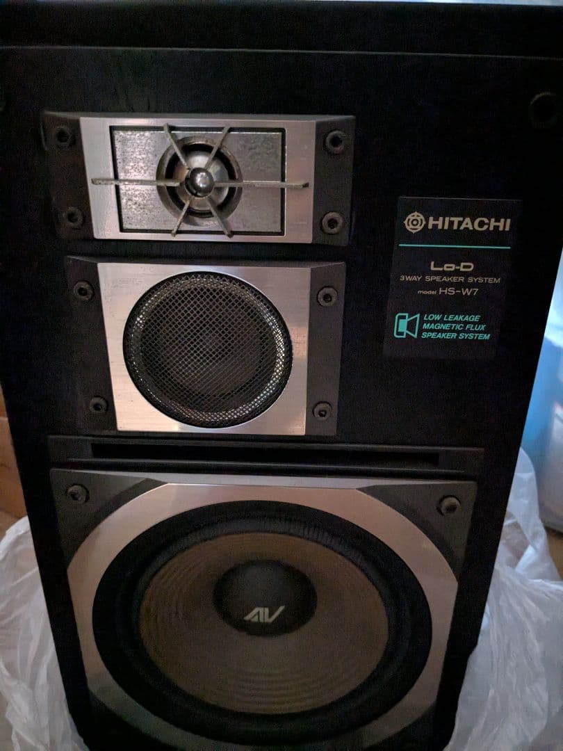 日立　Lo-D スピーカー　HS-W7 　20cm　ギャザードエッジ！