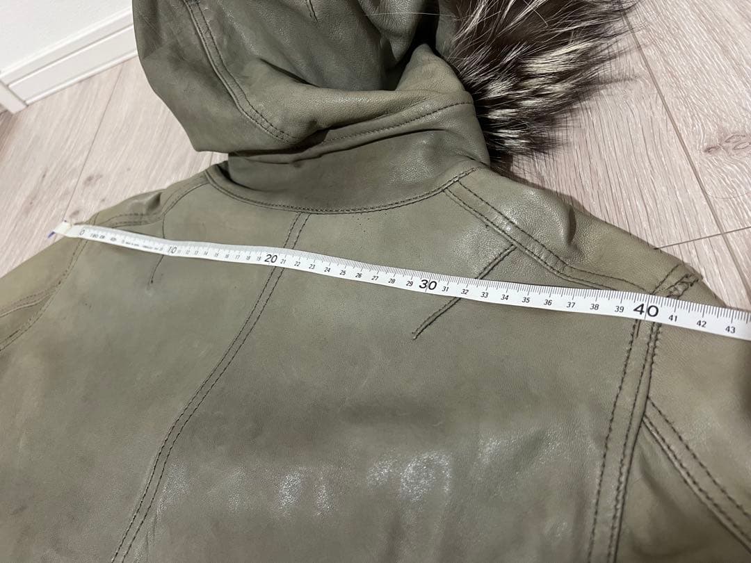 B2nd レザー　ファー付き　モッズコート　アウター