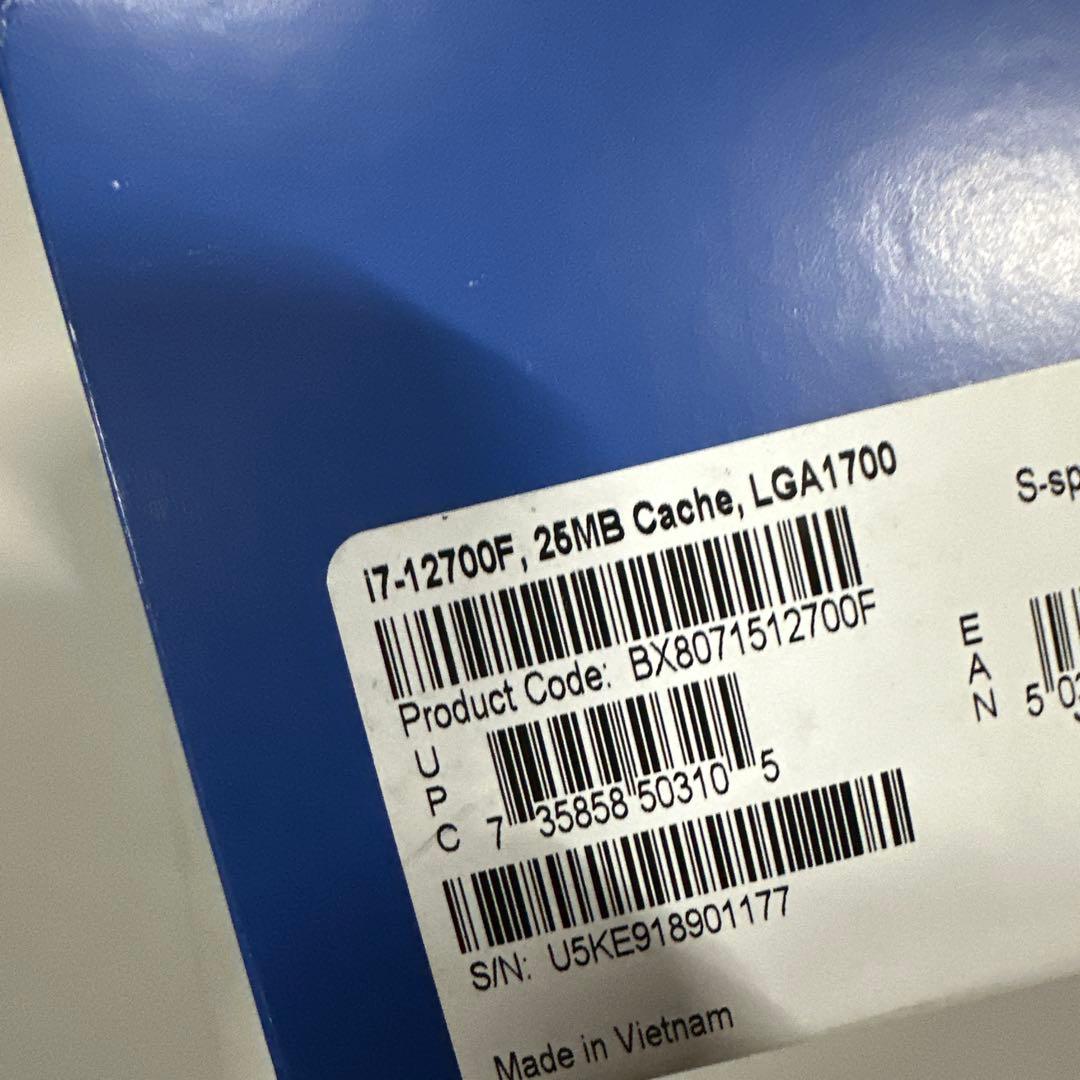 インテル INTEL CPU Core i7-12700F