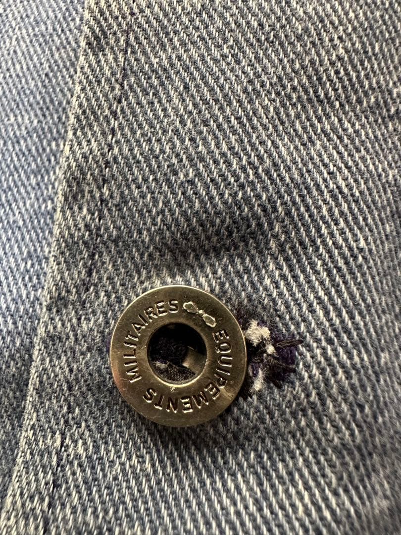 60sハンドメイドデニムジャケッCHARLES HUMMEフランスボタンUSA製