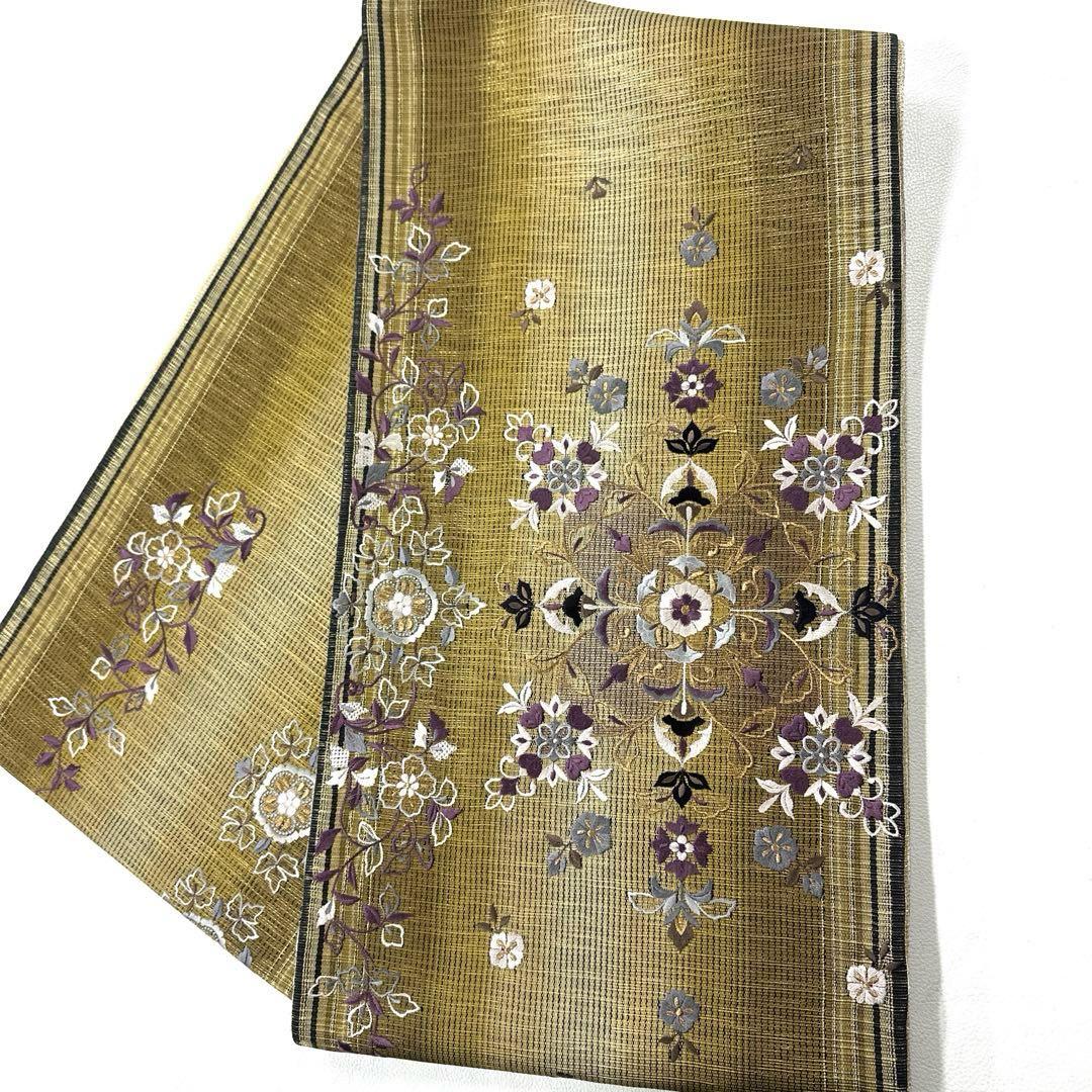 専用帯5094 4790 二点セット●ひなや工房 伊豆蔵明彦 高級 正絹 刺繍