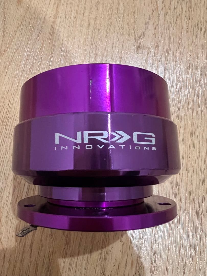 NRG ステアリングホイール クイックリリース パープル