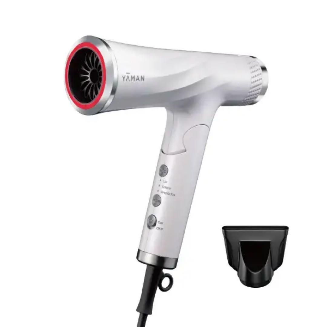 YAMAN ヘアドライヤー ホワイト ノズル付き