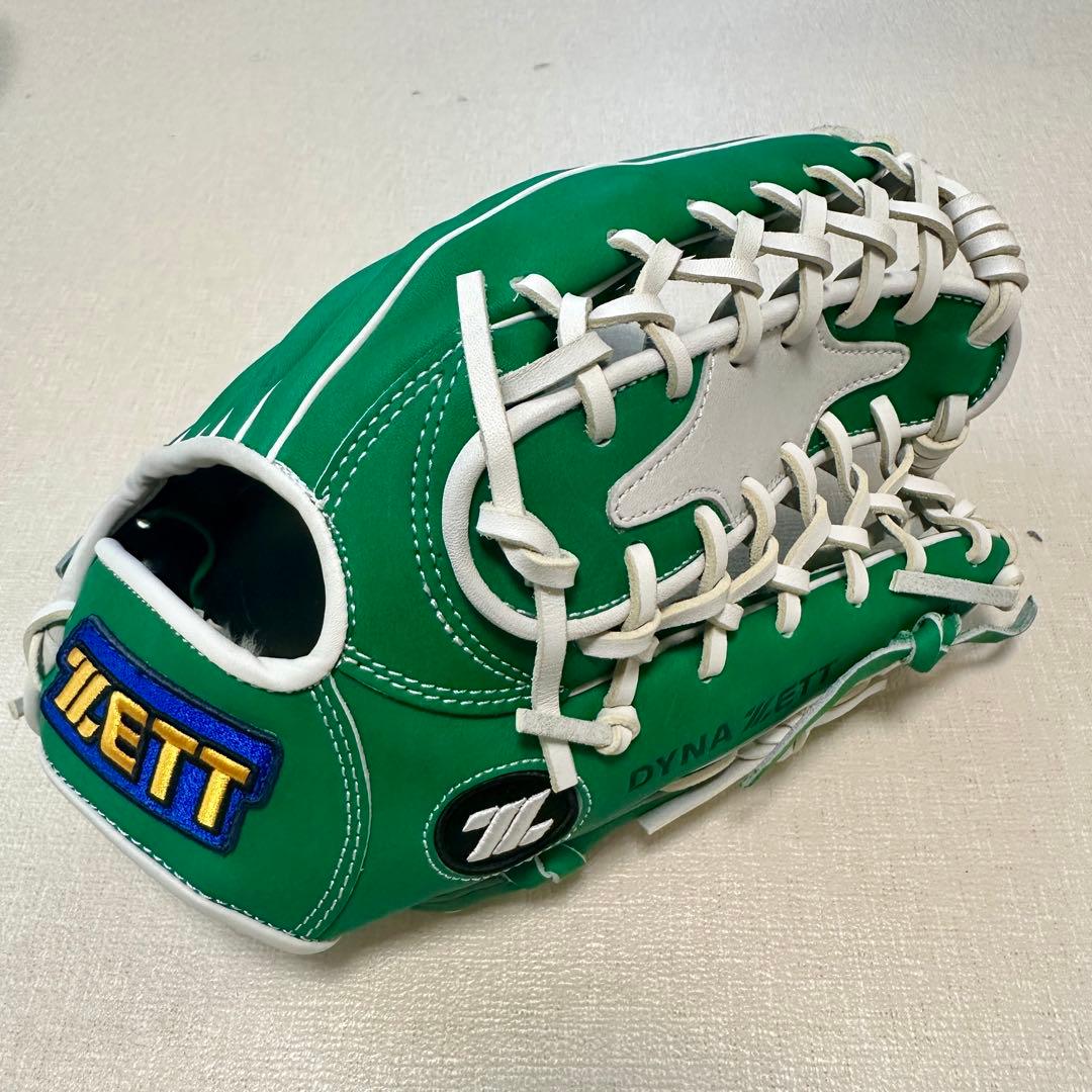 ZETT 426 外野手用 硬式グローブ 右投げ グリーン 緑