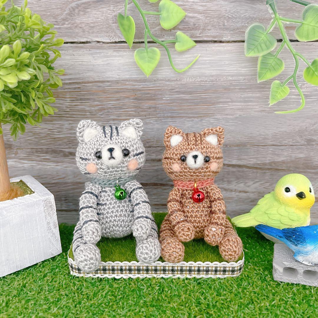 あみぐるみ　コロコロめでたい金トラちゃんと銀トラちゃん☺︎☺︎他１点