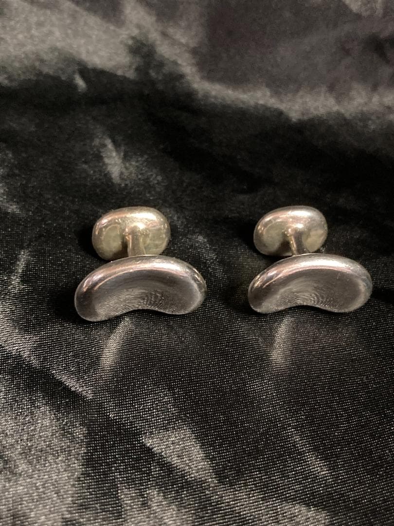 美品 ティファニー ビーンズ カフス　エルサペレッティ ラージ シルバー925