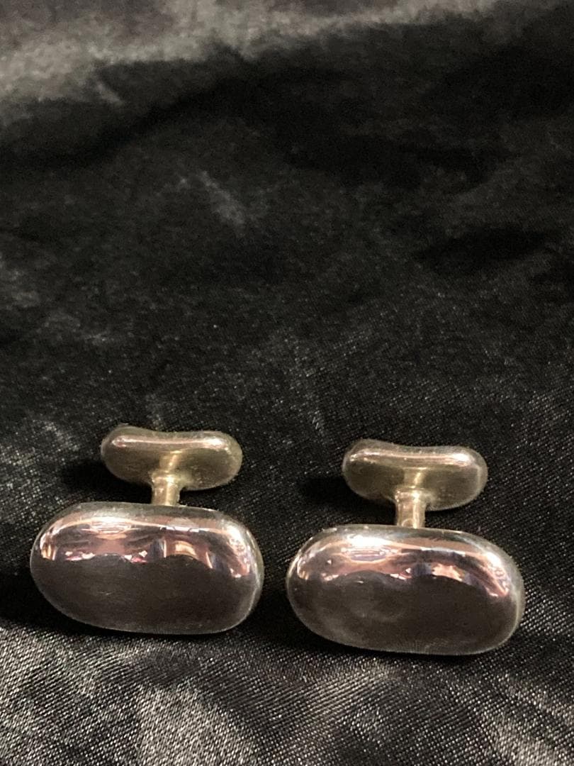 美品 ティファニー ビーンズ カフス　エルサペレッティ ラージ シルバー925