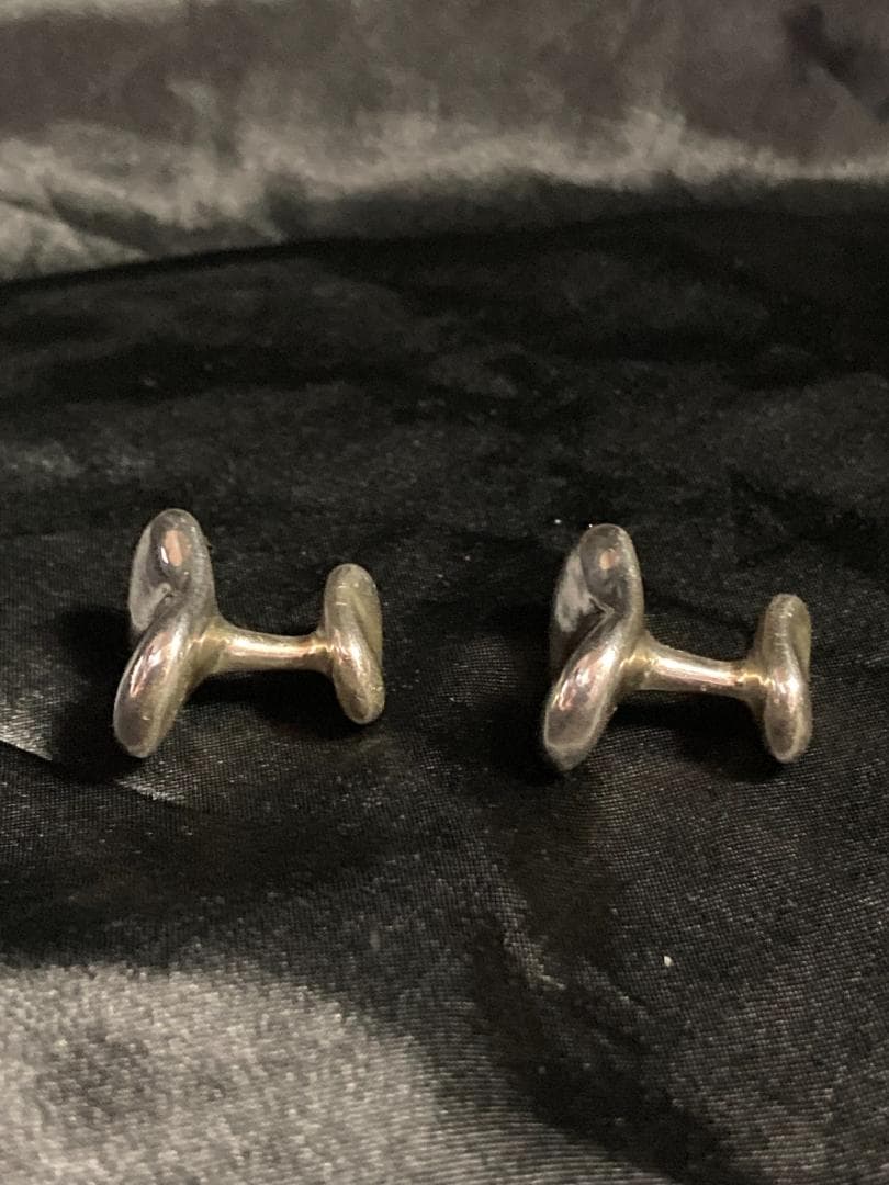 美品 ティファニー ビーンズ カフス　エルサペレッティ ラージ シルバー925