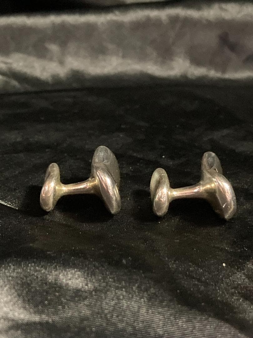 美品 ティファニー ビーンズ カフス　エルサペレッティ ラージ シルバー925