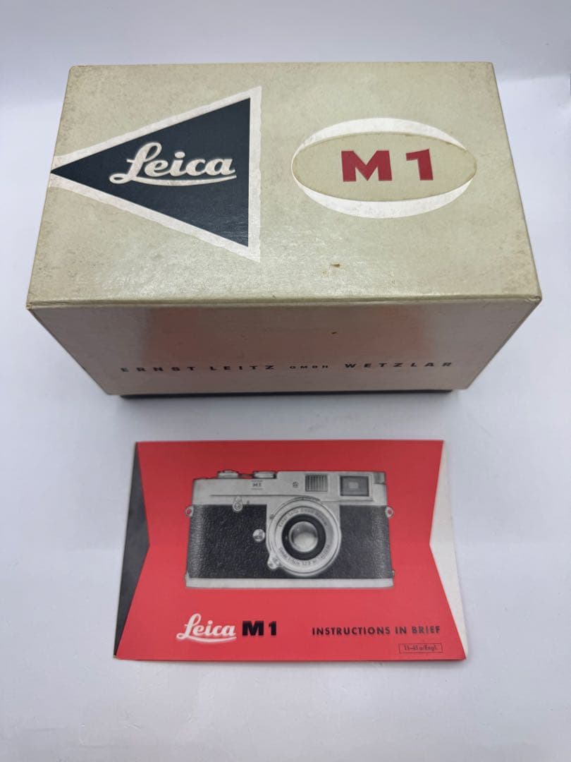 Leica M1レンジファインダーフィルムカメラ 箱と説明書