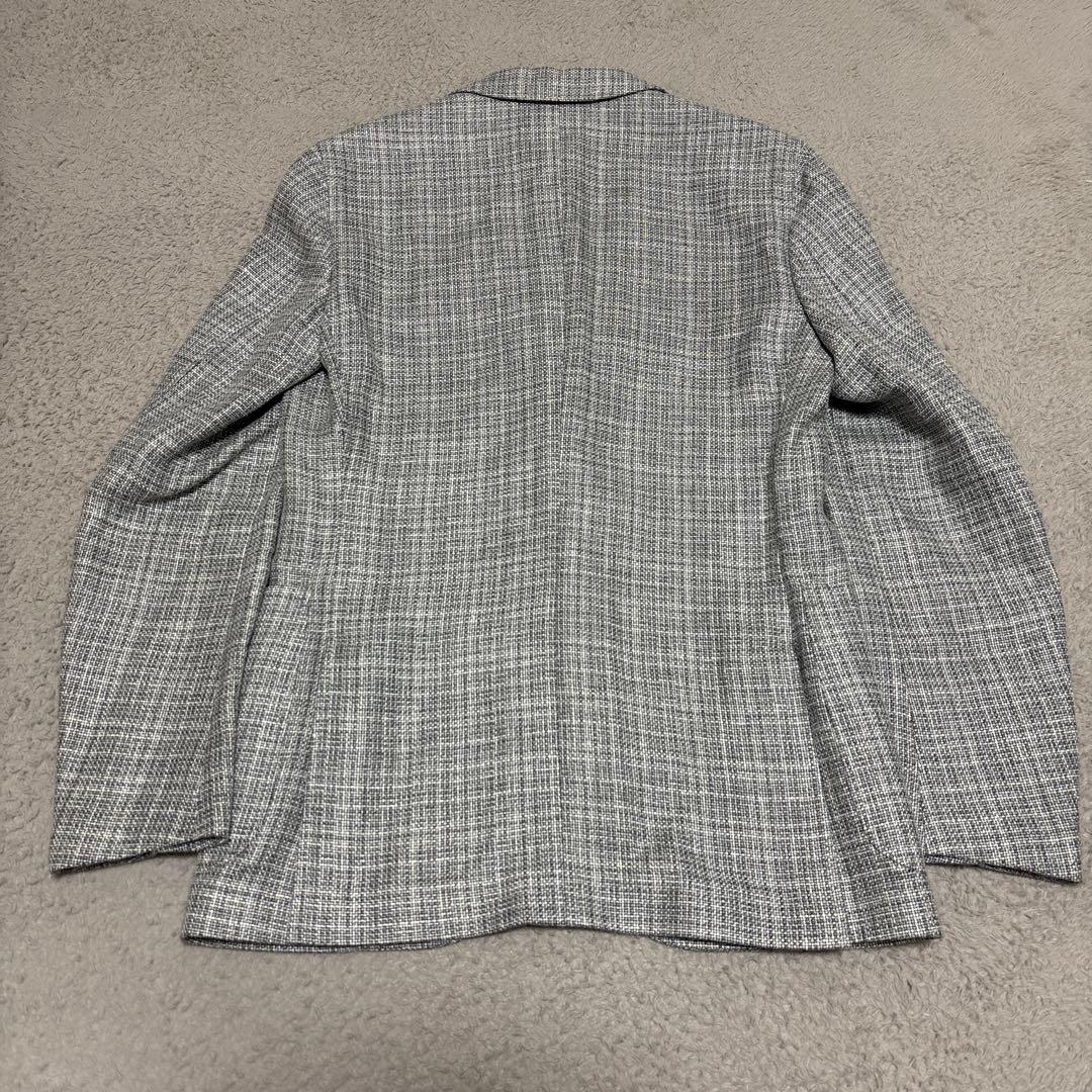 ErmenegildoZegna ジャケット　グレー　現行タグ　黒タグ　美品