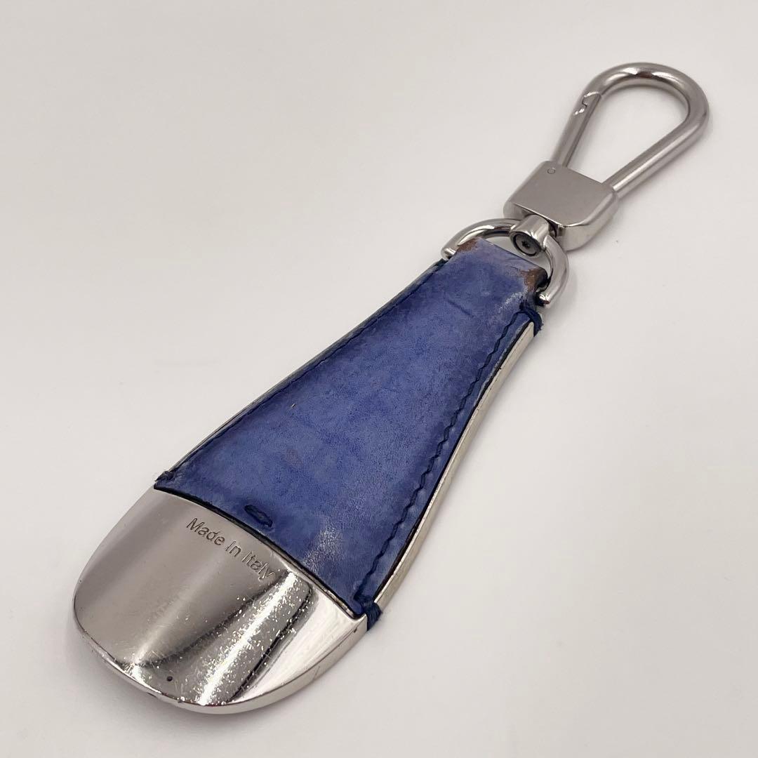 ベルルッティ　シューホーン　キーホルダー　カリグラフィー　レザー　チャーム