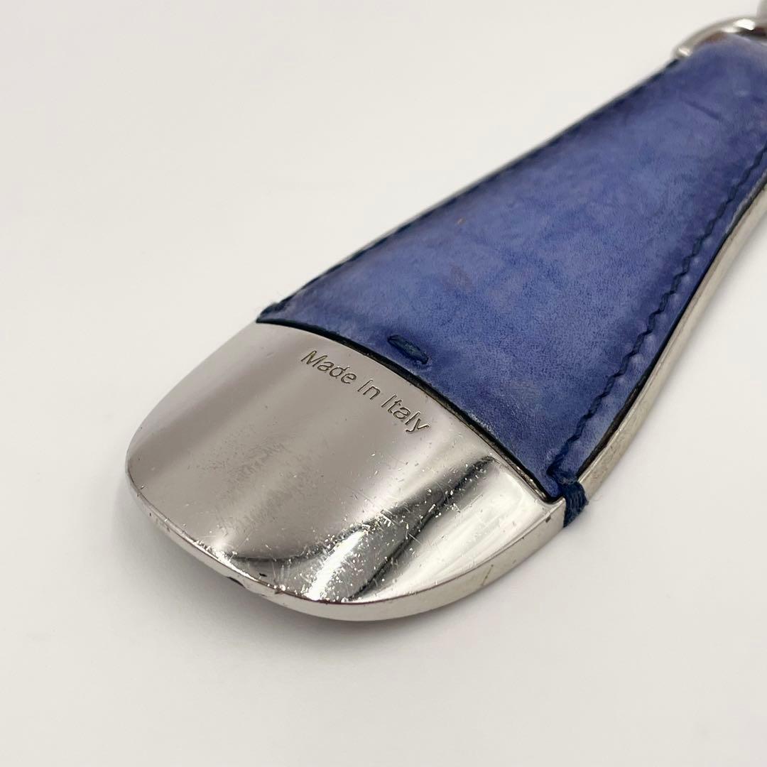 ベルルッティ　シューホーン　キーホルダー　カリグラフィー　レザー　チャーム