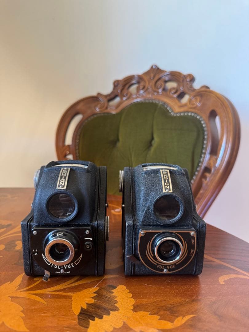 【完動品】ENSIGN FUL-VUE 英国製ボックスカメラ 2台120フィルム