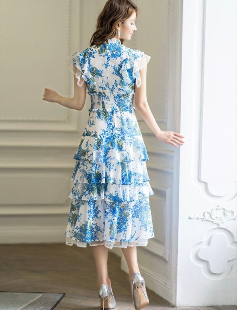 値下げ‼️大人気❗️✨ERUKEI-Settanフラワープリントフリルドレス