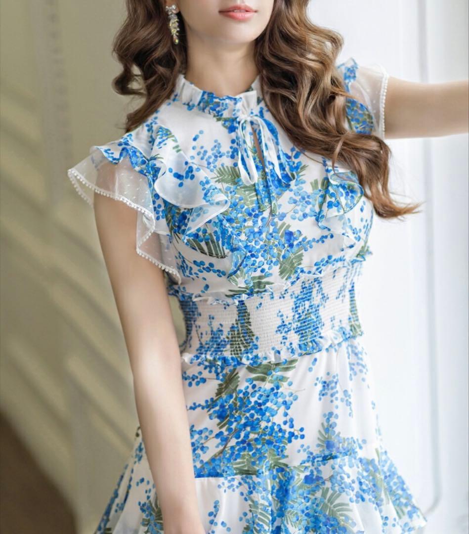 値下げ‼️大人気❗️✨ERUKEI-Settanフラワープリントフリルドレス