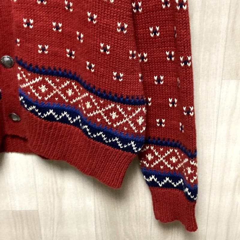 【メタルボタン】RALPH LAUREN 硬貨 ノルディック柄 ニット セーター