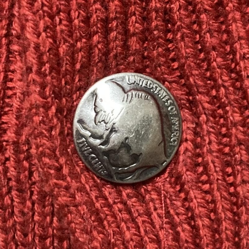 【メタルボタン】RALPH LAUREN 硬貨 ノルディック柄 ニット セーター