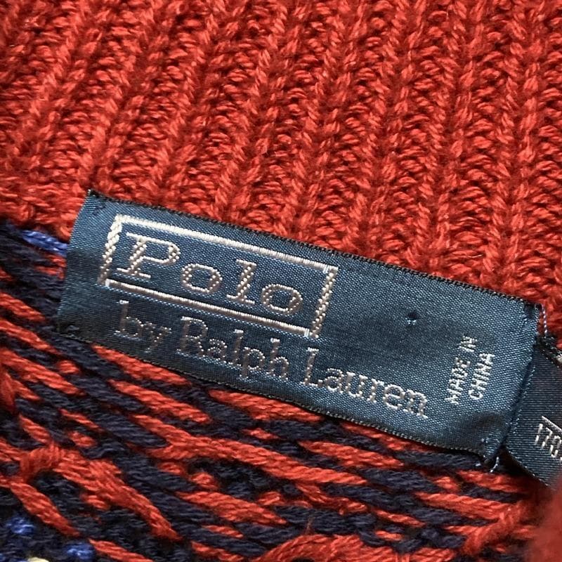 【メタルボタン】RALPH LAUREN 硬貨 ノルディック柄 ニット セーター