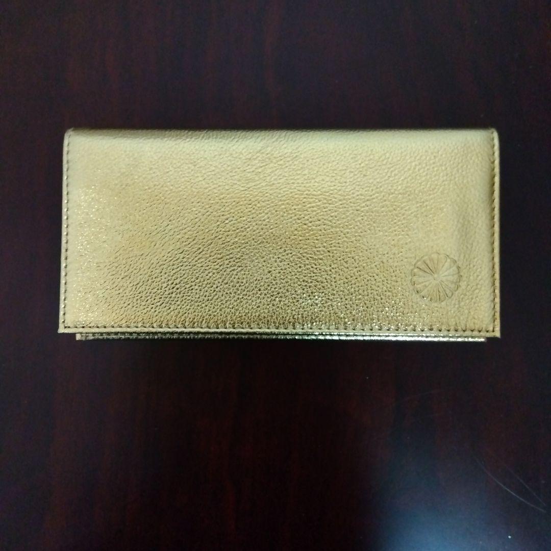【新品 未使用】皇居 本革 長財布 ゴールド