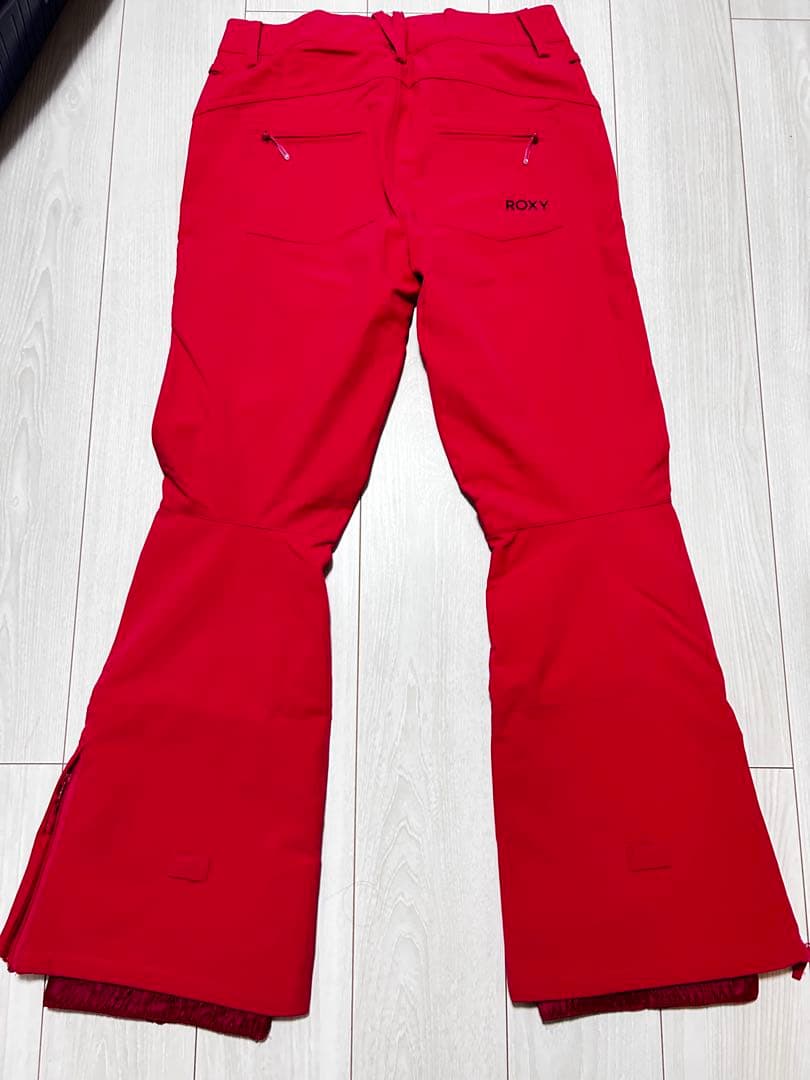 新品未使用　ROXY スノボウェアスキー　パンツ　レッドピンク　レディース　XL