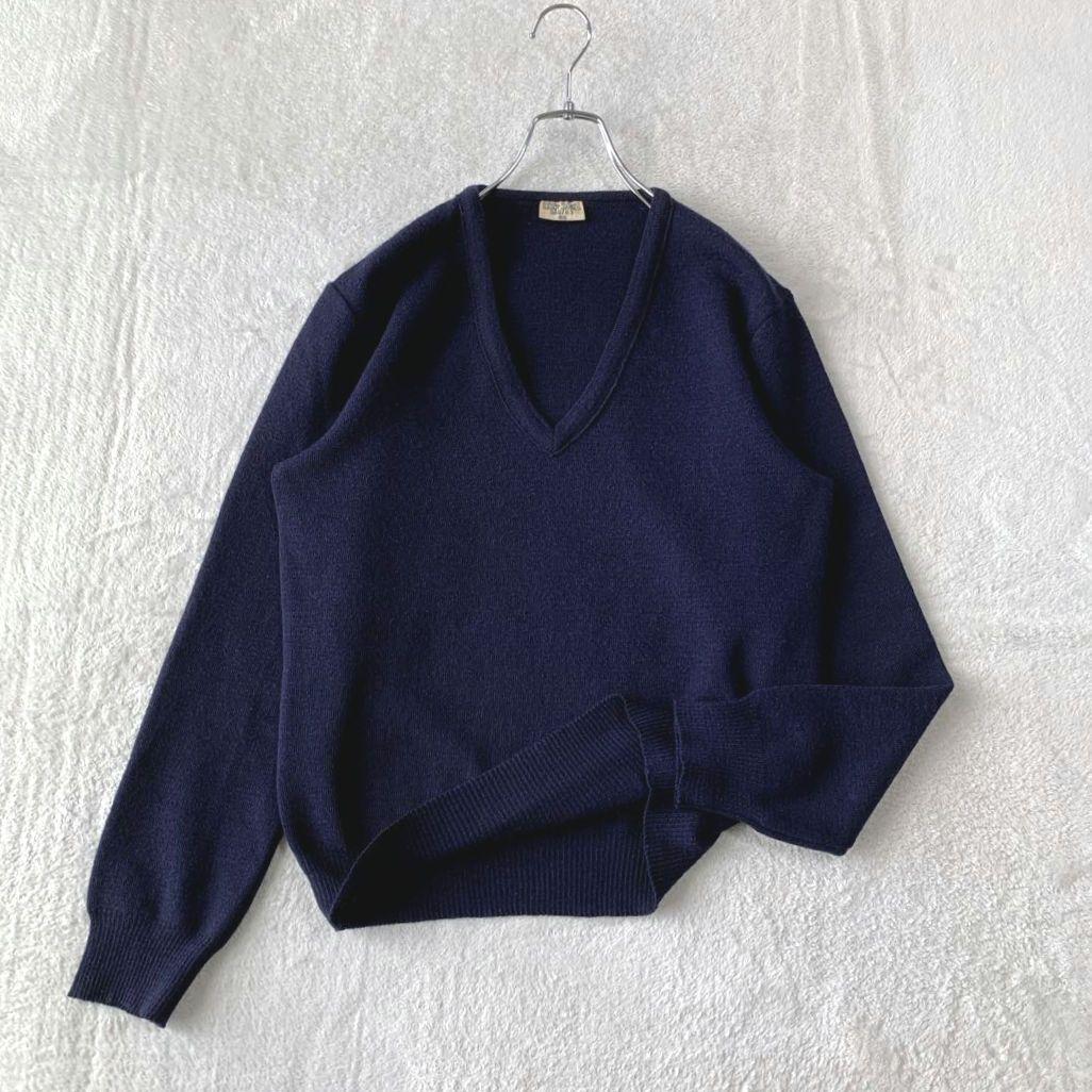 70s フランス軍 実物 ヴィンテージ ニットセーター SAINT JAMES製