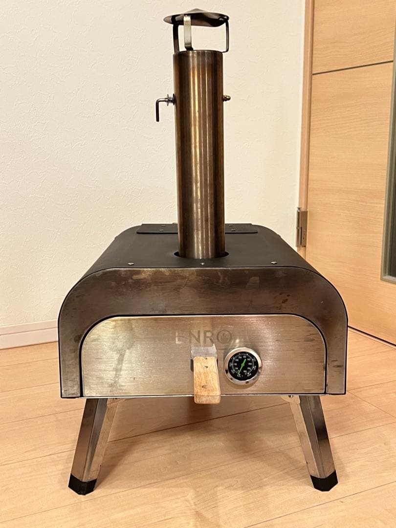 定番ENRO窯焼き名人2本格アウトドアポータブルピザ窯＋木質ペレット付きキャンプ