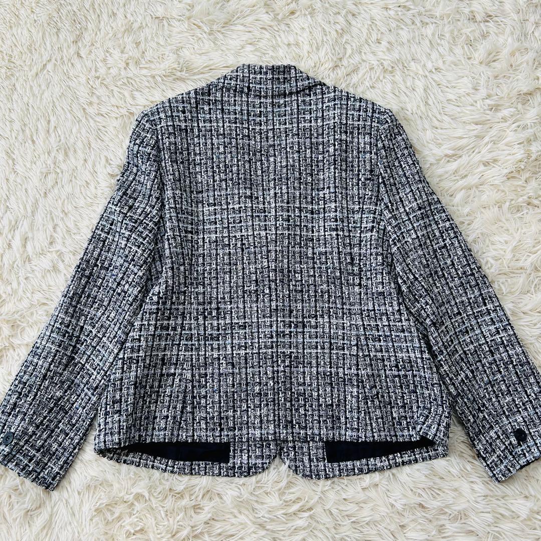 kou様 Leilian レリアン テーラードジャケット ラメツイード 仏製生地