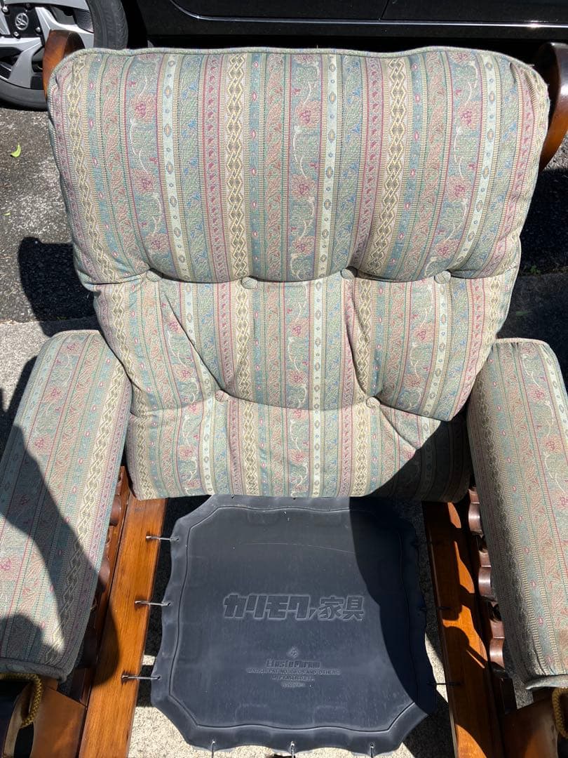 直接引き取り可！オールドカリモク ソファ 1人がけ チェア レトロ家具