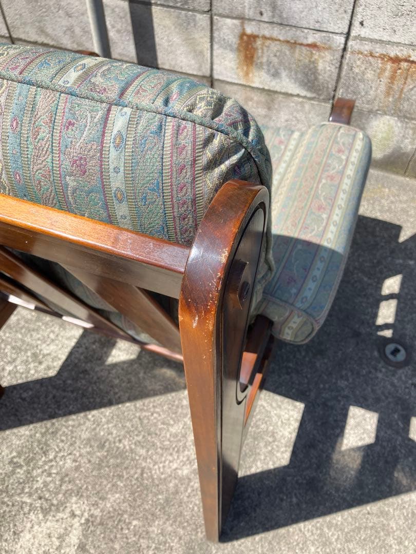 直接引き取り可！オールドカリモク ソファ 1人がけ チェア レトロ家具