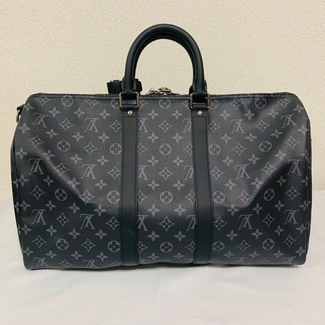 未使用ルイヴィトンキーポルバンドリエール45モノグラム エクリプスボストンバッグ