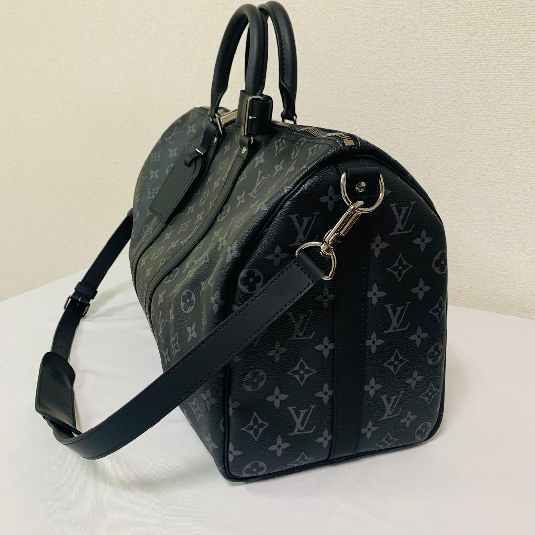 未使用ルイヴィトンキーポルバンドリエール45モノグラム エクリプスボストンバッグ