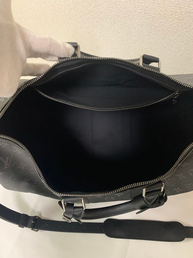 未使用ルイヴィトンキーポルバンドリエール45モノグラム エクリプスボストンバッグ