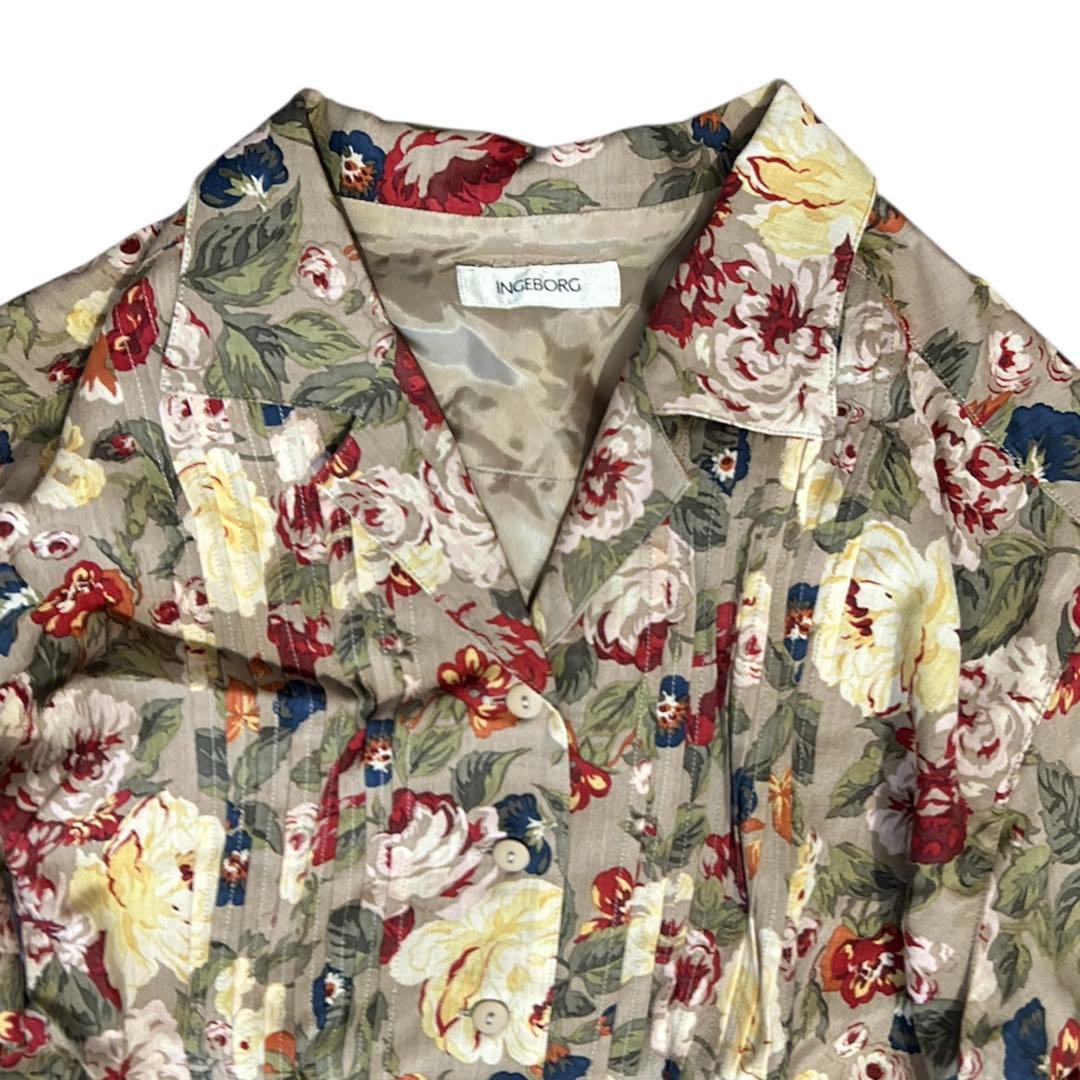 極美品✨インゲボルグ ロングワンピース 花柄