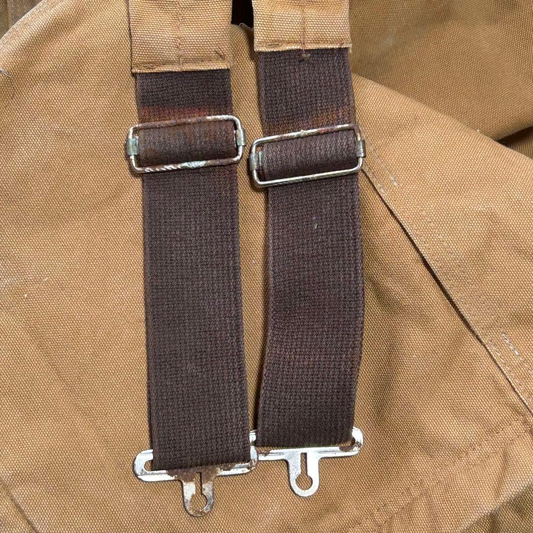 カーハートオーバーオールダブルニーC943ペインターパンツw56極太アメリカ古着