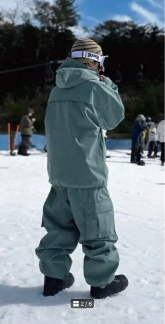 スノーボードウェア ハイマスマニア　ライトブルー フード付き 未使用新品