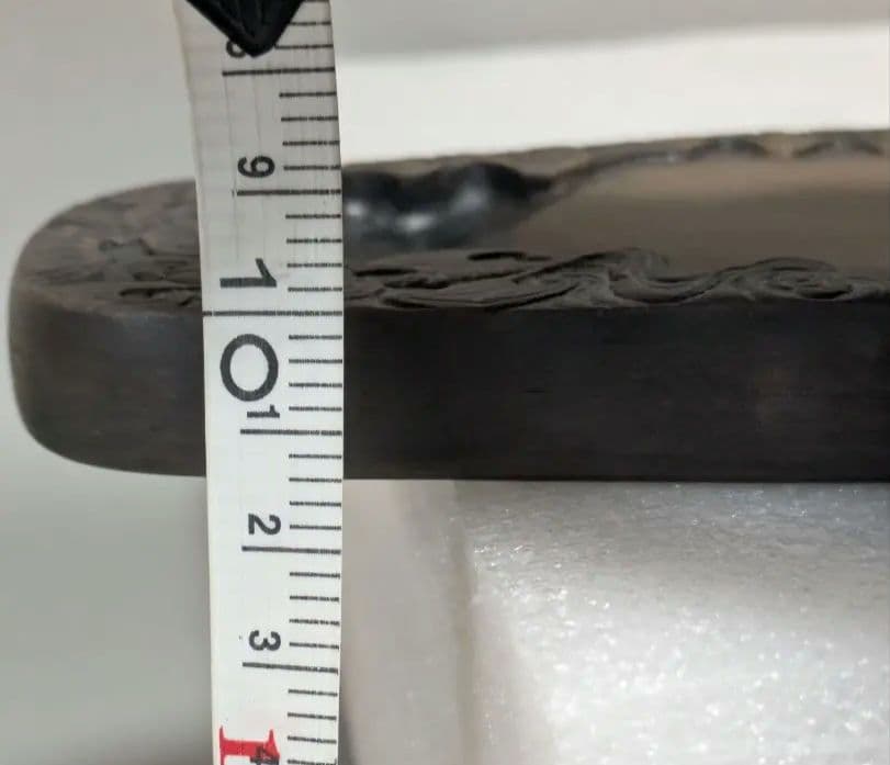 玫瑰紫澄泥福自天来硯 澄泥硯 木箱 質問コメント受付中