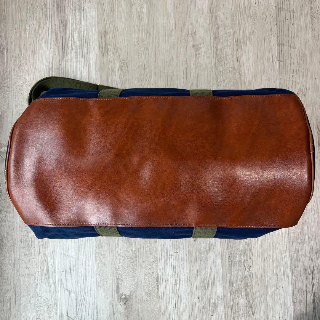 80s L.L.Bean ネイビー ダッフルバッグ ボストンバッグ2way