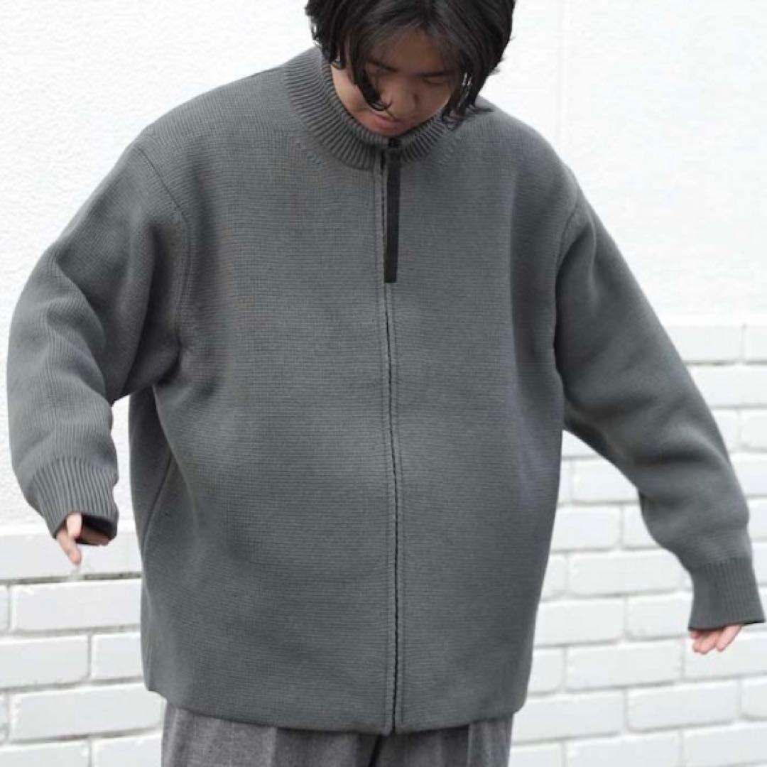 エヌハリウッド ドライバーズニット グレー 38