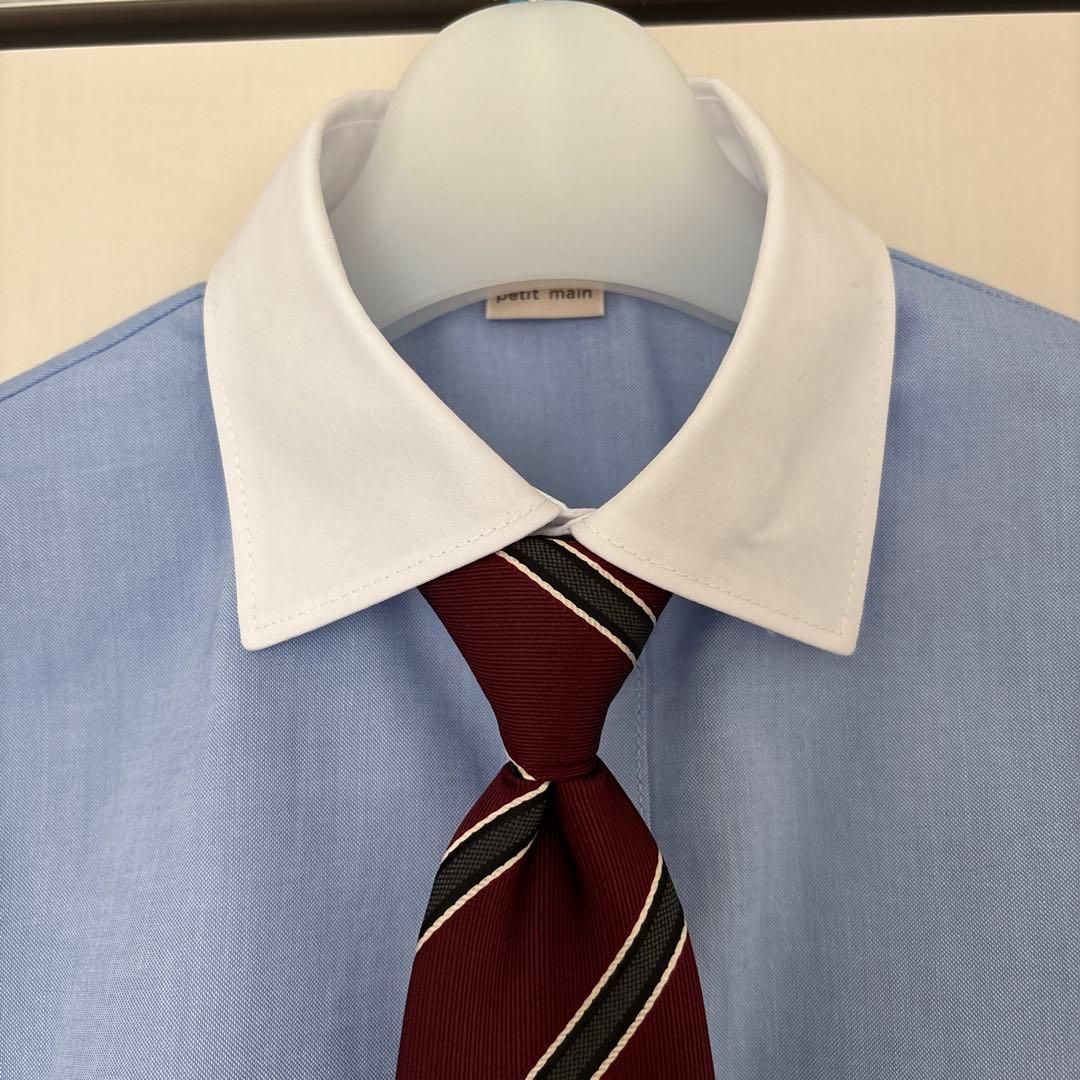 プティマイン 男の子 スーツ フォーマル セット 120 ネイビー 紺 七五三