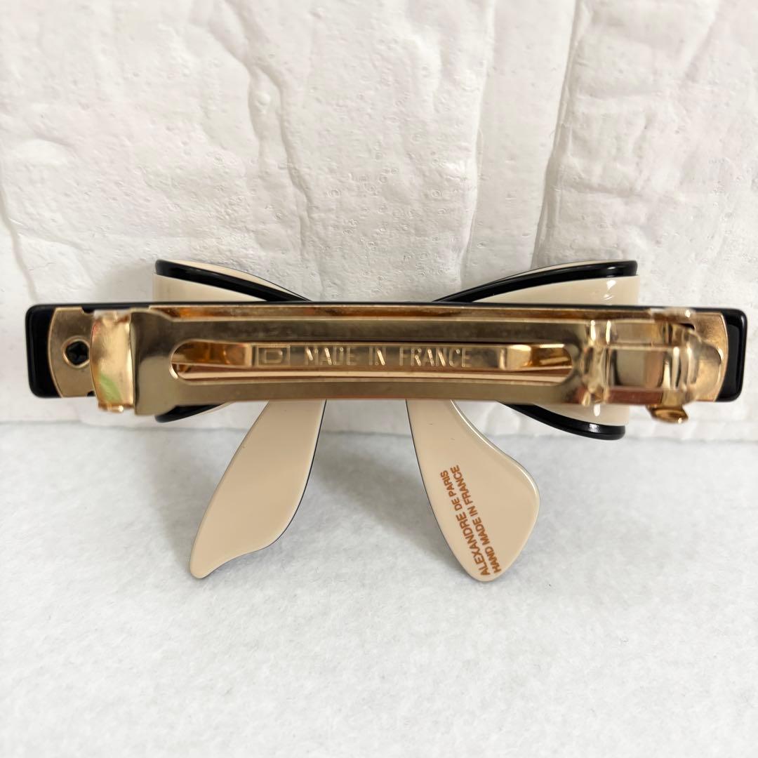 ALEXANDRE DE PARIS　リボン　バレッタ　8cm リズレシリーズ