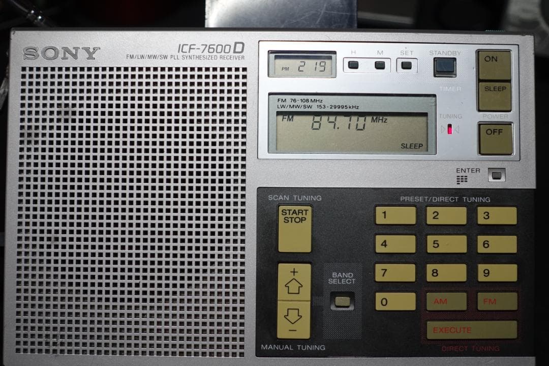 ソニー ICF7600D PLLシンセサイザー・レシーバー 純正ACアダプター付