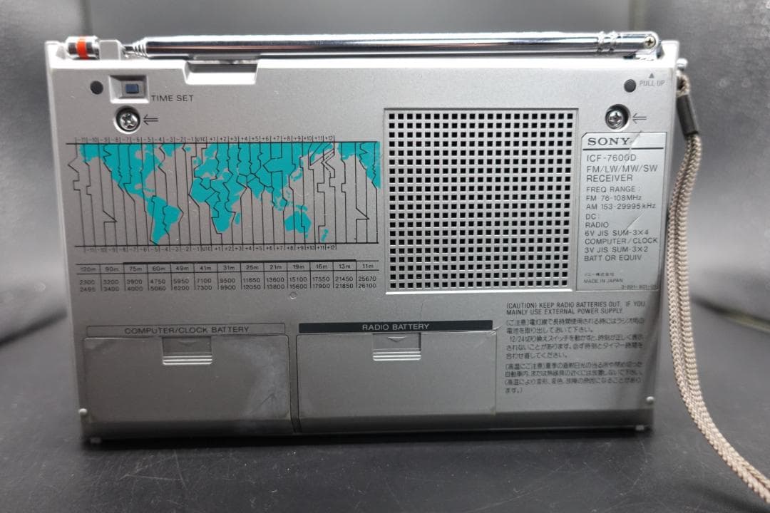 ソニー ICF7600D PLLシンセサイザー・レシーバー 純正ACアダプター付