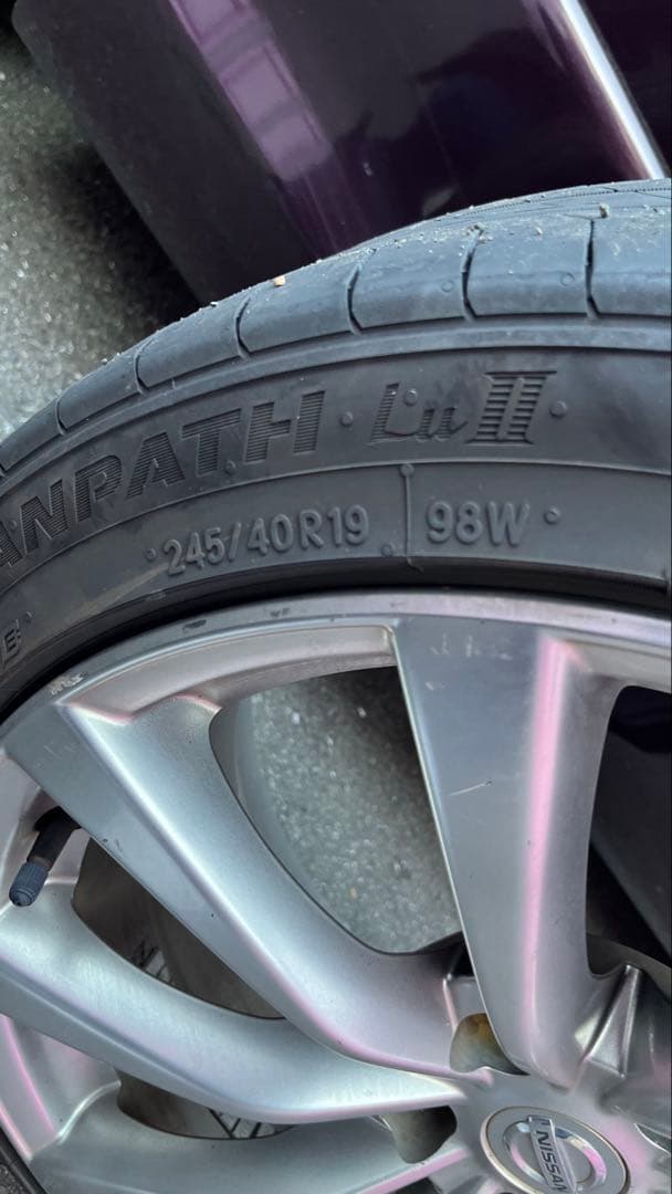 36スカイライン 純正ホイール4本セット 引き取り限定